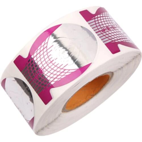 Purple 500 Pcs/Roll Nail Form Guide Extension Forms For Acrylic UV Gel #NA665