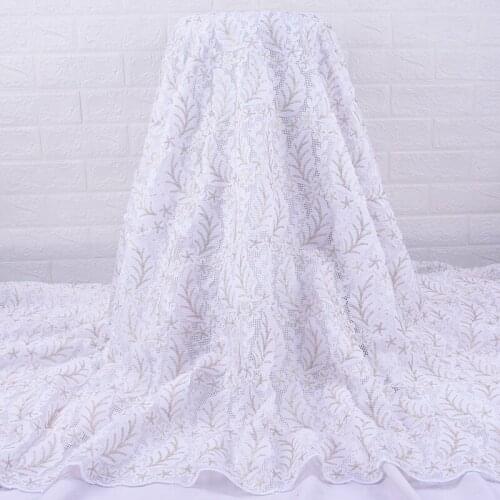 Zhenguiru Guipure Cord African Lace Fabric New Nigerian Fabric Embroidered French Lace Fabric For Women Party And Wedding A1957