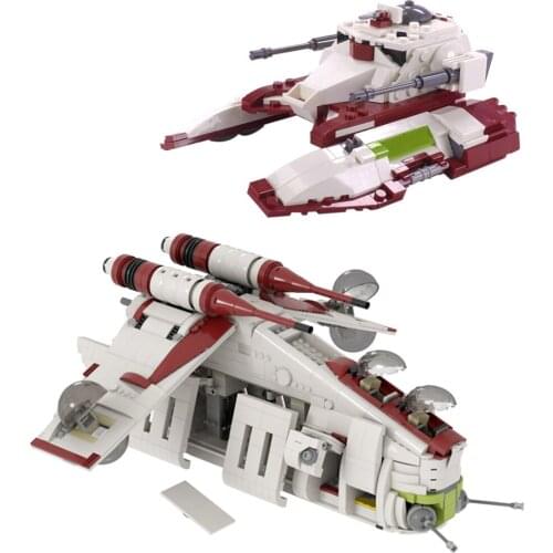 Space War Movie Republic Space Fighter Tank Building Blocks of the Military Self Propelled Anti Tank Weapon Bricks Gifts toy