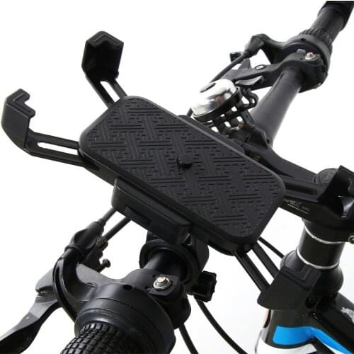 Bicycle Mobile Phone Bracket Riding Gear Four Claw Anti-drop Motorbike Phone Clip Takeaway Rider Electric Bike Navigation Mount