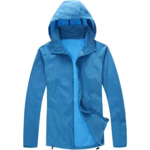 CKAHSBI Men Windproof Breathable Unisex Cycling Coat Bicycle Skin Quick Dry Hiking Jacket Sun-Protective Outdoor Sports Hoodie