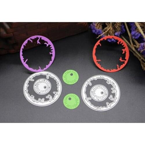 SCD412 Eyeball Metal Cutting Dies For Scrapbooking Stencils DIY Album Cards Decoration Embossing Folder Craft Die Cuts Tool New