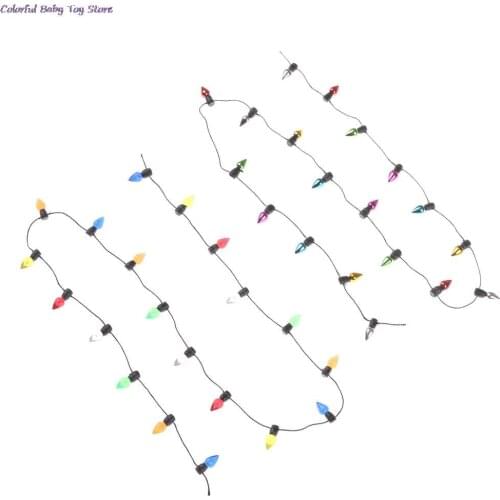 1/12 Scale 0.5/1M String Of Fake Lights Christmas Good Decoration Mini Furniture Accessories String Lights Dollhouse Miniature