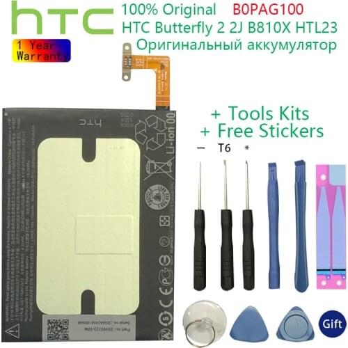 Original Replacement Battery B0PAG100/BOPAG100 For HTC Butterfly 2 2J B810X HTL23 Top Quality Internal batterie Akku+ Tools kit