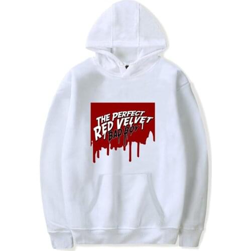 Coat Aikooki New Fashion RED Velvet Hoodies Men/Women Fashion Casual Hip Hop Sweatshirt Print RED Velvet Mens Hoodie Pullover H