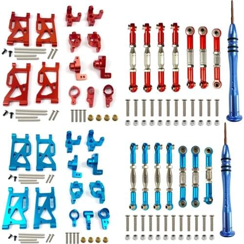 Para WLtoys 144001 1:14 RC coche mejora piezas de Metal dirección Swing Base con Car Upgrade Onderdelen Metalen