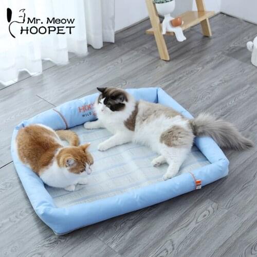 Hoopet Large Dog Pillow Bed Pet Floor Mat Dog Kennel Mattress Soft Cat Bed Removable Washable Cover