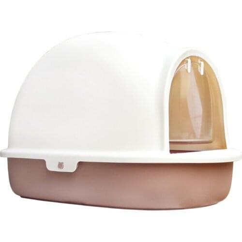 Fully Enclosed Cat Litter Basin, Super Large Deodorizing Cat Toilet, Pine Double Deck Cat Litter Basin, Cat Feces Basin, Cat Sup