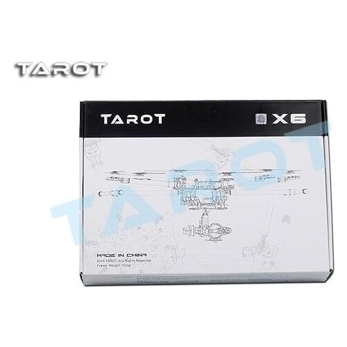 Tarot X6 Carbon Fiber Hexacopter Frame TL6X001 Umbrella Folding Arm w/ Electronic Retractable Landing Gear for FPV Photography