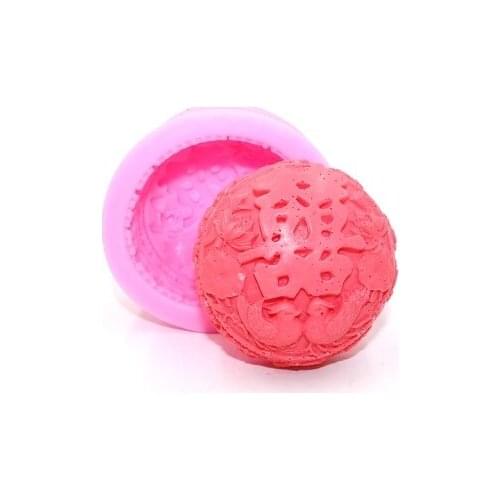 PRZY Silicone Mold Diy Handmade Soap Mould Double Happiness Soaps Making Mold Style Soap Moulds Chinese Silicone Rubber 001