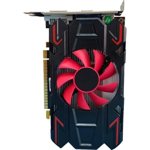 2021 New HD7670 4GB Graphics Card DDR5 HDMI-Compatible/ VGA /DVI Port with Cooling Fan