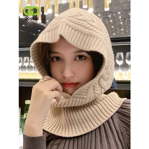 GOPLUS Knitted Hats Woman Casual Solid Warm Black Red Hats Womans Czapka Zimowa Bonnet Femme Gorros Quirurgicos