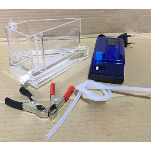 267ML Electroplating Experiment Hull Cell Plexiglass Harrington Groove Hall Groove Plating With Air Pump Heating Rod Test Clip