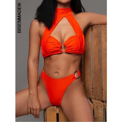 Оранжевые купальники BISENMADE China At AliExpress