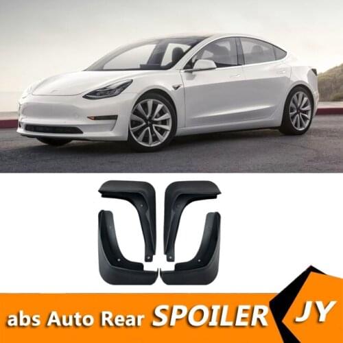 For Tesla Model 3 2017-2019 Mudflaps Splash Guards Front With color and rear Mud Flap Mudguards Fender Modified special