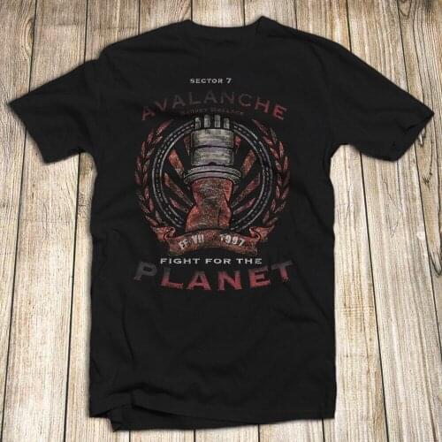 Final Fantasy 7 Barrett MenS Shirt 100% Cotton Size S-3Xl Avalanche Soldier Fashion Classic Tee Shirt