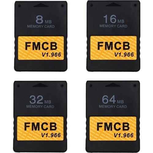 For ps2 console FMCB v1.966 Card Memory Card for PS2 Playstation2 Free McBoot Card 8MB 16MB 32MB 64MB OPL MC Boot Program Card