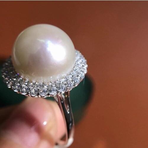 Girls Jewelry 925 Sterling Silver Adjustable Ring Settings Findings Mountings Parts for Pearl Corals Jade Crystal, 5pcs/lot
