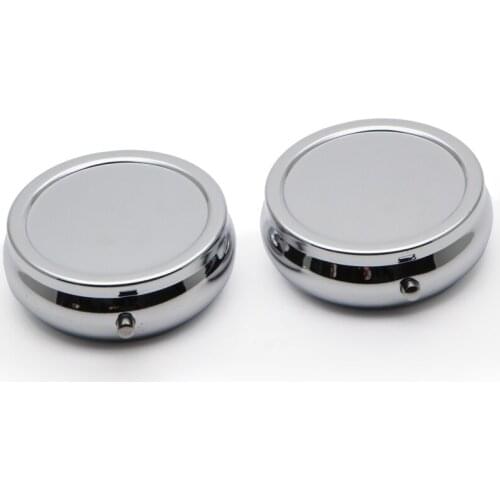 600X Compact Round Metal Pill Case Box Organizer 3 Compartment - Discreet Fits Easily in Pocket and Purse #PY03S