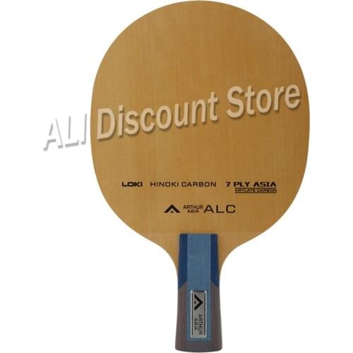 LOKI Arthur ASIA ALC Table Tennis Blade Professional 7 Ply Hinoki Carbon Ping Pong Blade Fast Attack Arc Table Tennis Racket