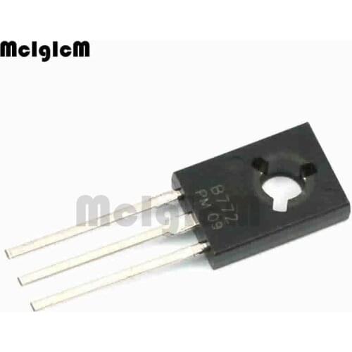 MCIGICM 50pcs Triode Transistor B772 2SB772 3A/40V PNP Power Triode