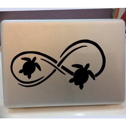 Cartoon Sea Turtle Infinity Wall Sticker Laptop Car Truck Animal Fish Decal Vinyl Decor Art Mural