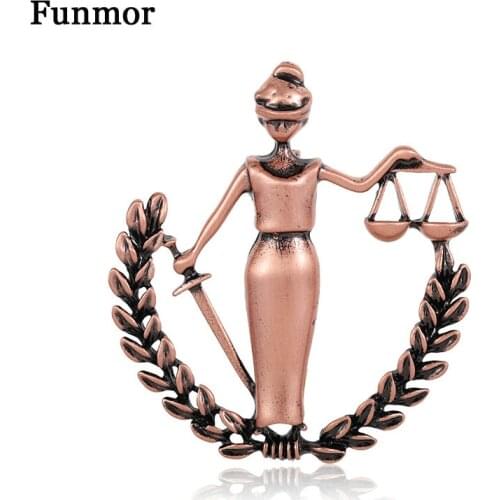 Funmor Retro Peace Women Pins Alloy Brooch For Girls Men Holiday Daily Ornaments Suit Coat Decoration Jewelry Bijoux Presents