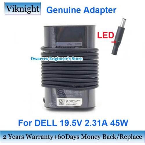 Genuine 19.5V 2.31A 45W AC Adapter X9RG3 Laptop Charger For DELL INSPIRON 11 13 14 15 17 Series JHJX0 3RG0T JT9DM Power Supply