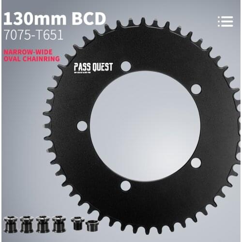 PASS QUEST 130BCD oval rennrad geschlossen disc monolithische 58T fahrrad kette/kettenrad SRAM kurbel ROT APEX 3550