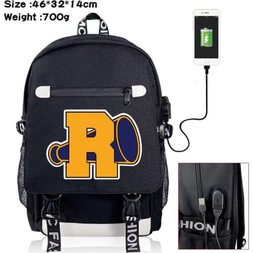Riverdale Pops Chock'lit Shoppe Backpack USB Charging School Bag Shoulder Bag Packsack Fashion Mochila Laptop Bag Travel Bag