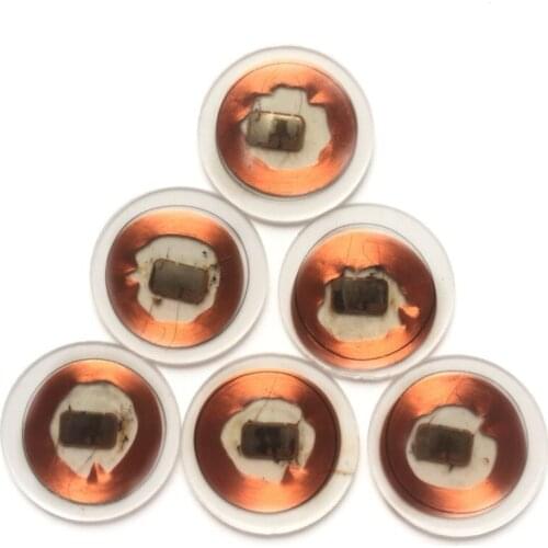 Diameter 25MM 125KHz Writable Rewritable T5577 ID Coin Tag Proximity Access Control Card Transparent PVC Fast Shipping