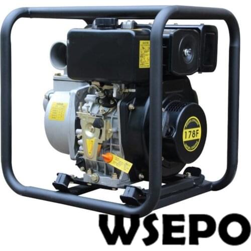 Factory Direct Supply! 178F 6HP Diesel 3 inch Inlet&Outlet Self-Priming Aluminum Water Pump Applied for Irrigation,Drainage