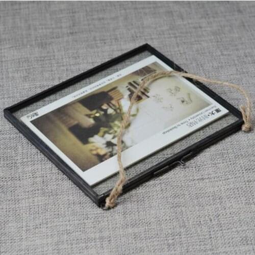 Glass frame creative combination European glass living room photo wall photo wall home decoration gifts Hand-made frame