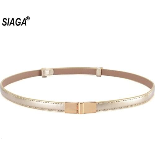 Design Real Genuine Waistband Belt Painted Leather Slim Belt Female Styles Skirt Decorative Accessories for Girls FCO208
