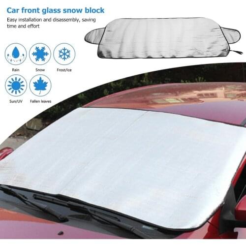 Silver Pearl Cotton 59x28 inch Winter Car Windshield Cover Auto Snow Ice Frost Shield Sun Shade 1500*700 mm/59x28 inch