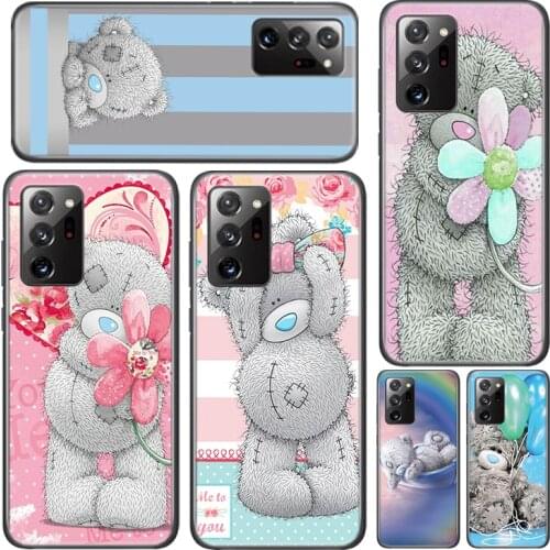 Cute Teddy Bear Silicone Cover For Samsung Galaxy A01 A11 A12 A21 A21S A31 A41 A42 A51 A71 A81 A91 UW Phone Case