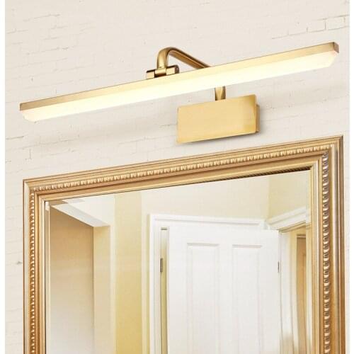 Nordic Black and white bathroom LED mirror headlight AC85-265V LED Chip Mirror cabinet mirror light waterproof Moisture proof