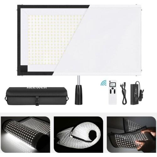 Neewer LED Light Panel 48W 512 LED Lighting Panel with Remote Control, Carry Bag for Traveling Filmmakers Outdoor Photography
