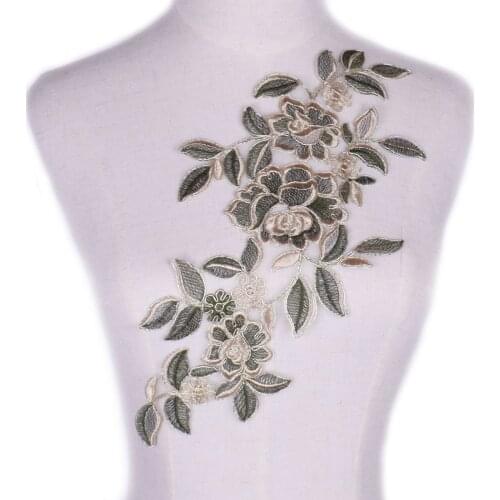 Fabric Flower Venise Lace Sewing Applique Lace Neckline Collar Applique Diy Craft Neckline Sewing Accessories Scrapbooking