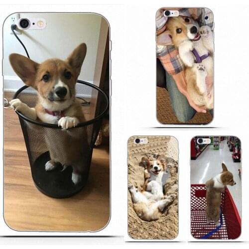 Wexoeq For Sony Xperia Z Z1 Z2 Z3 Z4 Z5 compact Mini Premium M2 M4 M5 T3 E3 E5 XA Soft TPU Print Phone Corgi Puppy