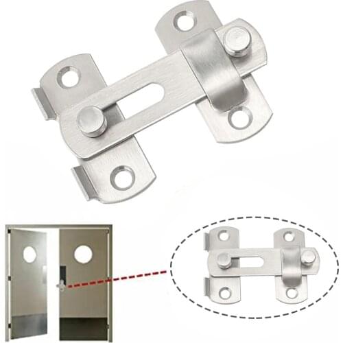 1PC Small Door Latch Stainless Steel Gate Sliding Lock House Window Drawer Safety Buckle Locking Accessories