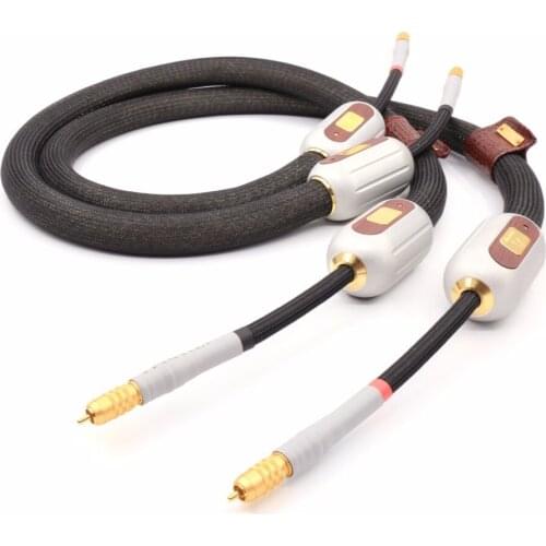 1 pair Signature Extreme KIC-EEXS-1a hifi audio RCA interconnect cable with RCA Gold plated plug