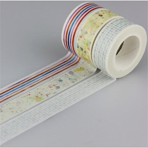 1 pcs 1.5cm*10m kawaii Beautiful grid washi tape DIY Paper Japanese Stickers Scrapbook Paper Washitape Stickers Mask