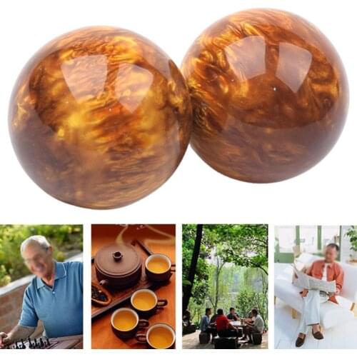 1 pcs Golden Silk Sea Willow Hand Massage Ball Circulation Blood Pressure Amber And Lowers Blood Blood Promotes Resi E1H1