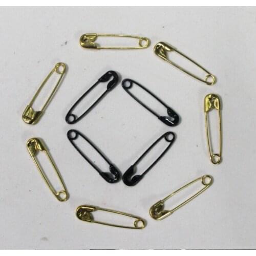 1000Pieces Safety Pins Findings Silver Golden Black length 19mm Safety Pin DIY Jewelry Findings