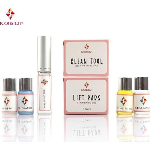 15 sets/lot Professional Mini Eyelash Perming Kit eyelash lift Cilia Tools perming kits with Perm Rods Y-Brushes Makeup Tools