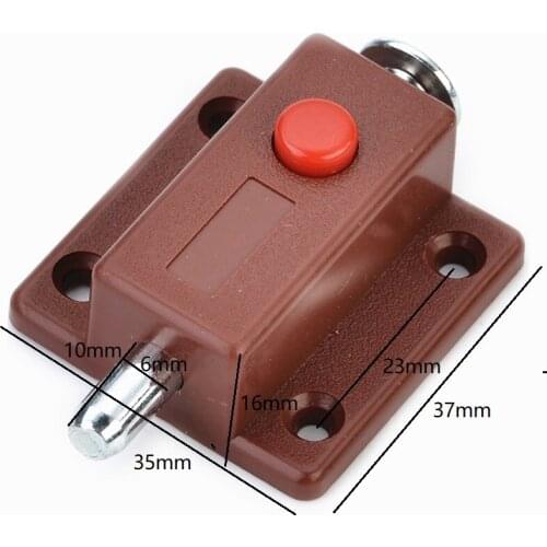 2pcs/Lot Automatic Furniture Bolt Door Window Cabinet Box Latch Drawer Cupboard Spring Lock