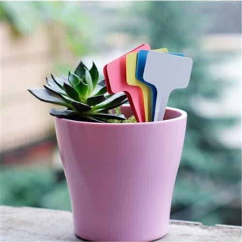 20pcs Farm Garden Seedling Tray Mark Garden Tools Gardening Plant T Shape Waterproof Tags Flower Vegetable Planting Label Tools
