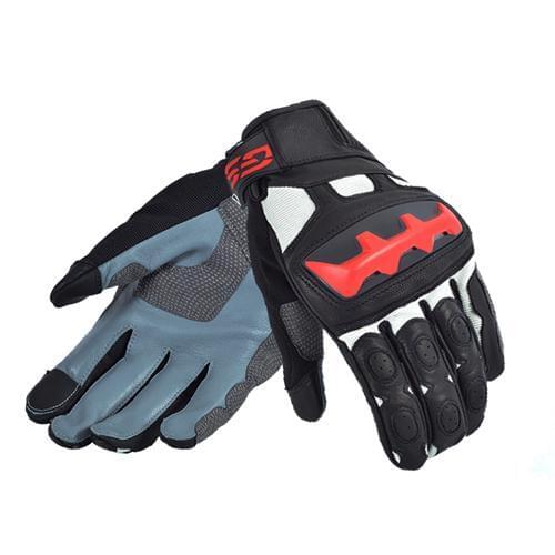 2018 Street red Motorcycle GS Gloves for BMW Motorrad Leather Gloves Full Finger Black/Red Man & Woman Motocross motos