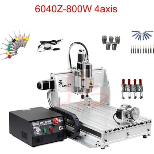 800W CNC Milling machine 600*400mm working area cnc engraving machine with VFD water-cooling spindle